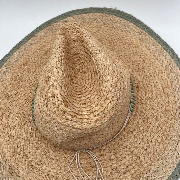 PETER GRIMM Straw Hat Raffia One Size Beaded Tassels Pura Vida Crushable Pack main image 7